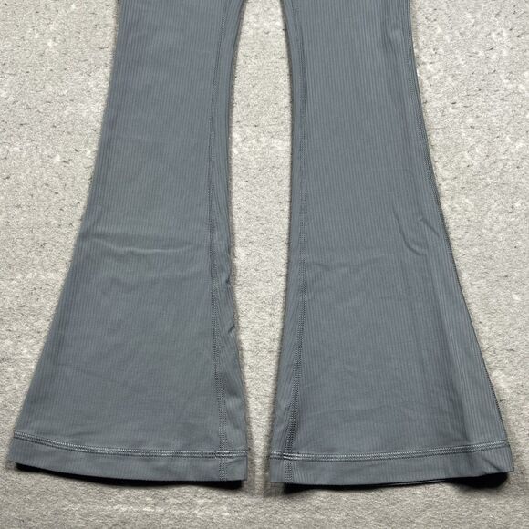 Lululemon Mini-Flared Pant Womens 0 Blue Gray Align High-Rise Ribbed Inseam 31” - Picture 3 of 12